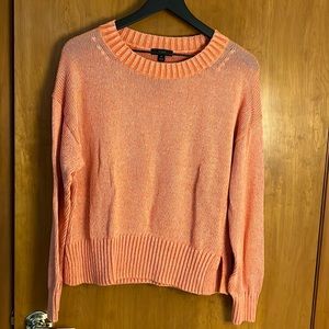 J. Crew Linen Beach Sweater in Orange